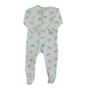 Egg Girls Gray Bows Long Sleeve Outfit size: 12 Months